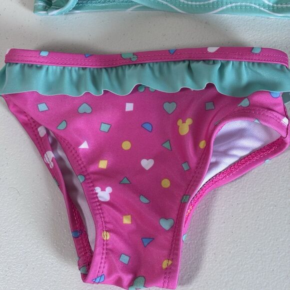 Healthtex and Disney 2 Piece Swimsuit Size 6 -9 Months Bathing Suit Bikini - Picture 6 of 9